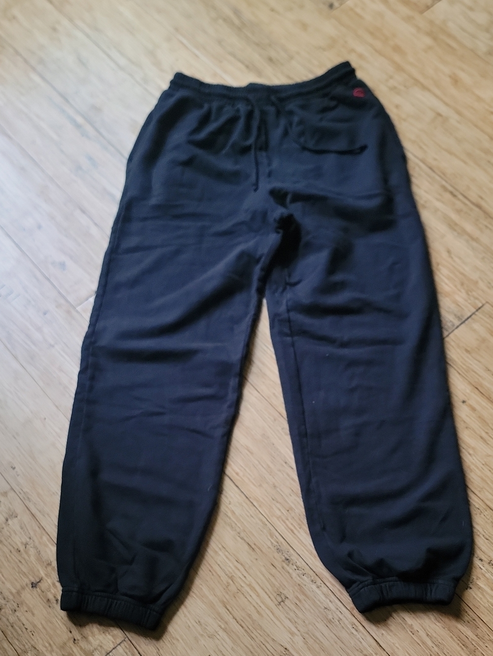 Just Madison Women's Black Fleece Jogger Pants - Comfortable Everyday Wear